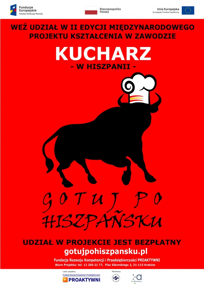 Plakat gotuj po Hiszpańsku